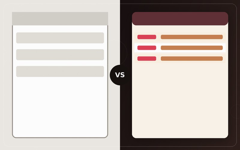 Comparison of a custom website design versus a template website for small businesses