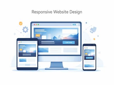 Responsive web design in MP Nagar Bhopal optimized for mobile, tablet and desktop devices
