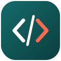 Custom coded website development icon