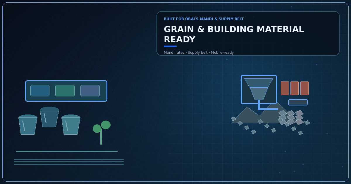 Website development company in Jalaun Orai building sites for mandi traders and shop owners