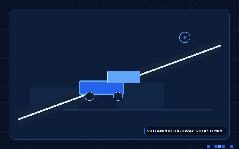 Custom website versus template website comparison for a Sultanpur NH56 highway business