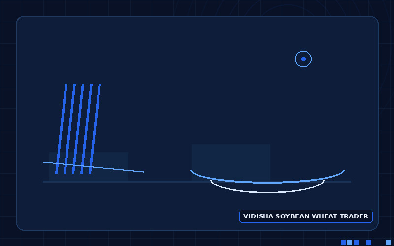 Ecommerce website for a soybean and wheat trader working Vidisha's agricultural mandi
